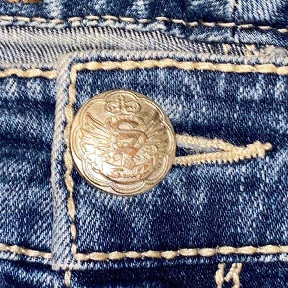 Seven7 Jeans Size 18 Cutoff High Waist Denim Jean Shorts - Picture 10 of 14